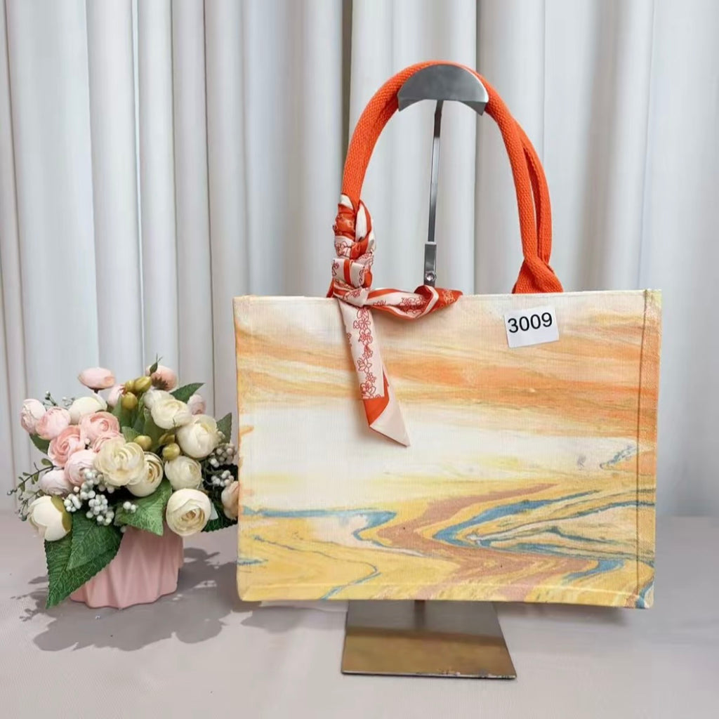 Customized oil painting backpack