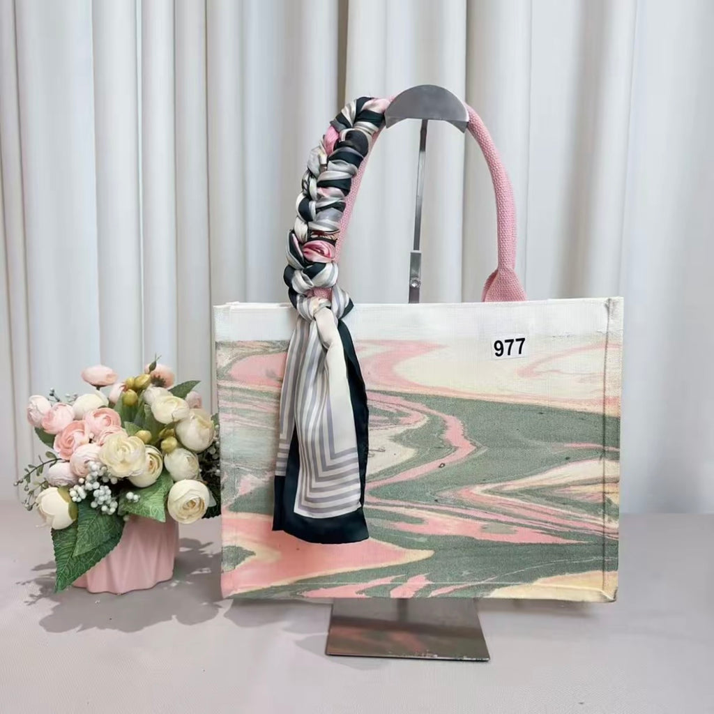 Customized oil painting backpack