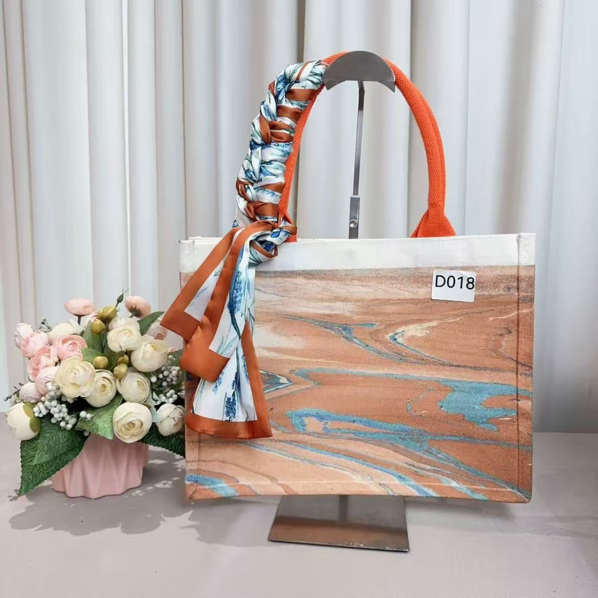 Customized oil painting backpack